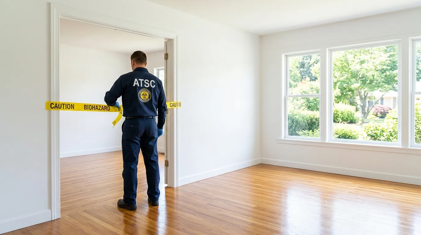 Certified biohazard cleanup crew performing Decomposition Cleanup in Portola Hills